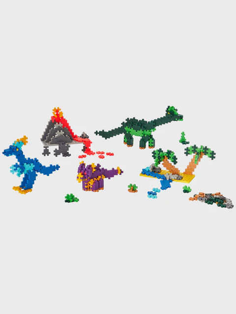 Set constructie Plus-Plus, 600 piese, Invata sa construiesti dinozauri [4]