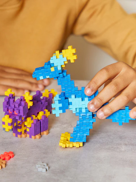 Set constructie Plus-Plus, 600 piese, Invata sa construiesti dinozauri [8]
