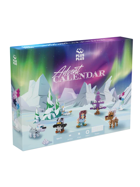 Set constructie Plus-Plus, Calendar Advent - Moș Crăciun și Aurora Boreală [1]