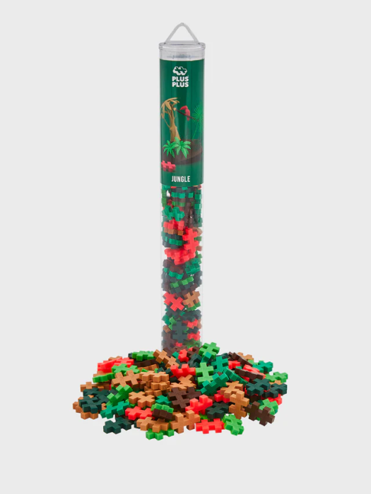 Set constructie Plus-Plus, tub 100 piese, Jungle Mix [5]