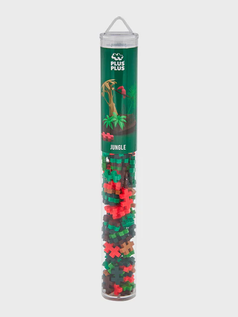 Set constructie Plus-Plus, tub 100 piese, Jungle Mix [2]