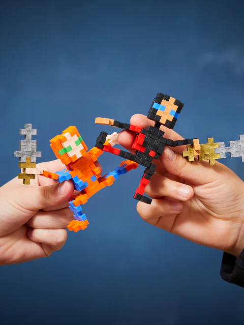 Set constructie Plus-Plus, tub 100 piese, Ninja [2]