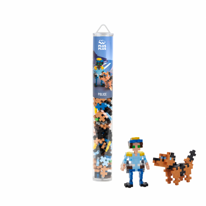 Set constructie Plus-Plus, tub 100 piese, Politist [2]