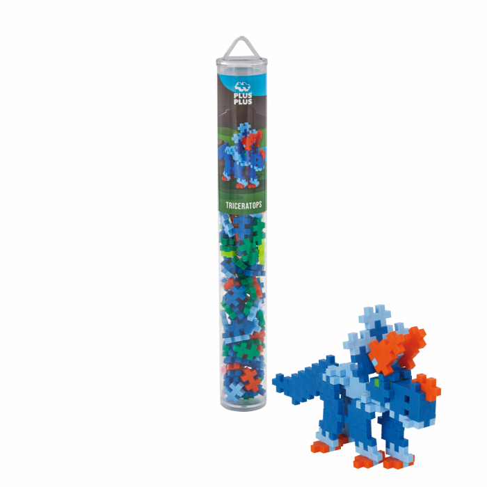 Set constructie Plus-Plus, tub 100 piese, Triceratops [2]