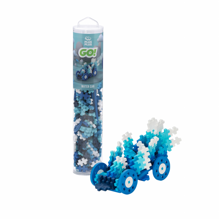 Set constructie Plus-Plus, tub 200 piese, Masini colorate - Apa [2]