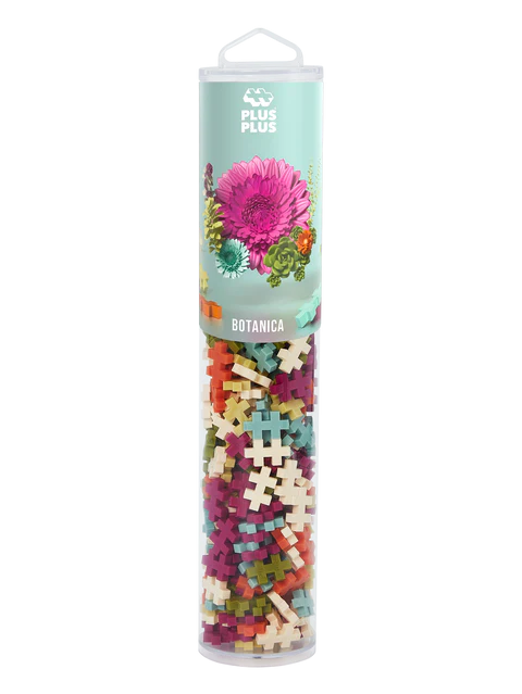 Set constructie Plus-Plus, tub 240 piese, Botanica Mix, culori botanice [1]