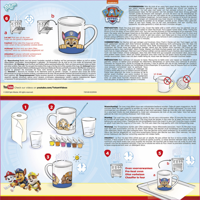 Set creativ 2 in 1, Paw Patrol figurine din ipsos si cana, Patrula Catelusilor [5]