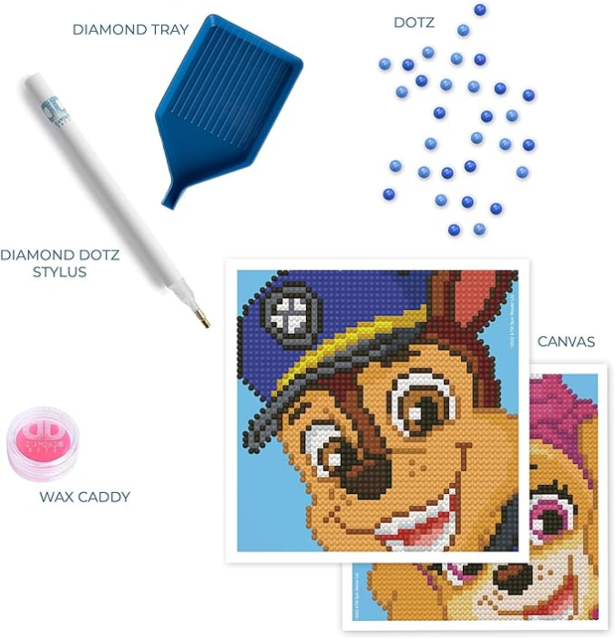 Set creativ 6 in 1, Patrula Catelusilor, pictura cu diamante [8]