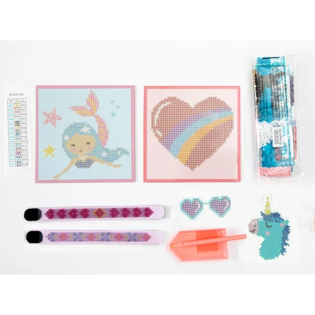 Set creativ 6 in 1, Sirena, pictura cu diamante [4]