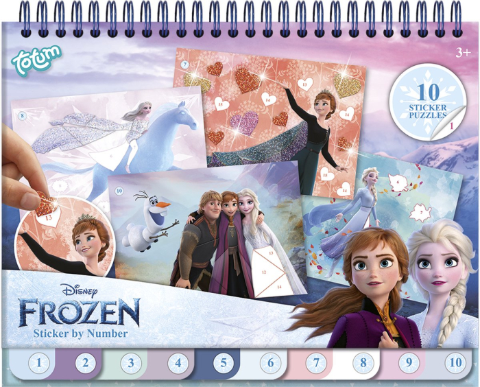Set creativ cu abtibilduri, lipeste pe numere, Disney Frozen [9]