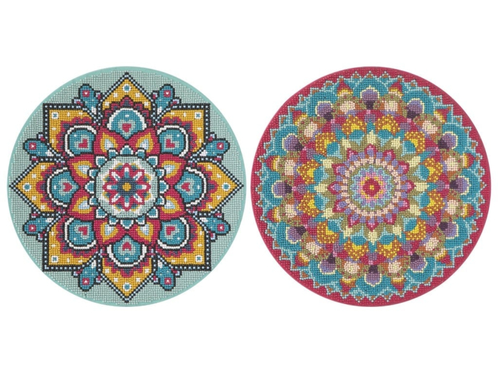 Set creativ cu strasuri, Diamond paint, Canvas Mandala, Grafix [4]
