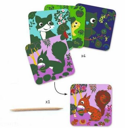 Set creativ de razuit Djeco, Animale prietenoase [2]