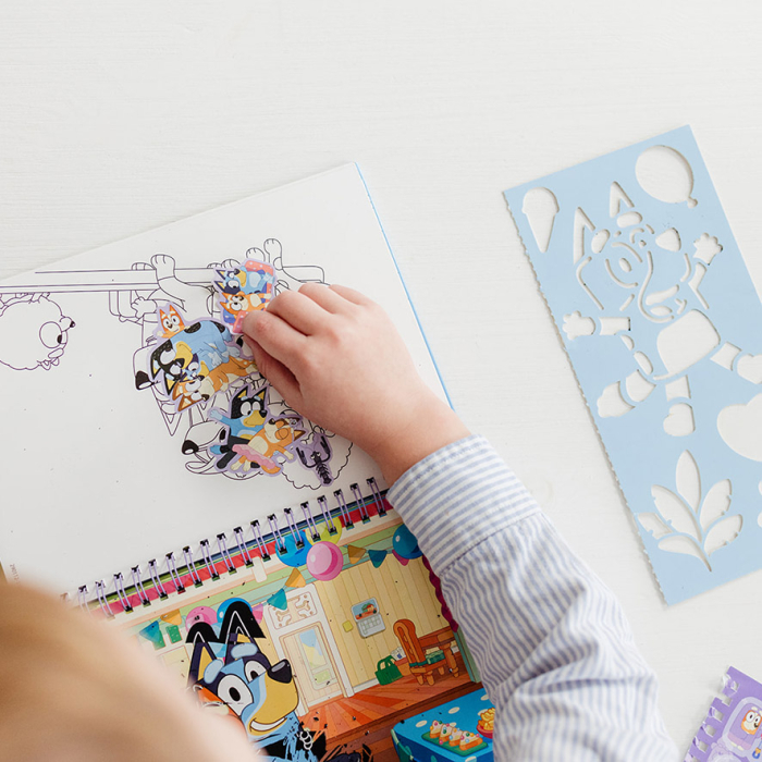 Set creativ de razuit si colorat, Bluey, Totum [6]