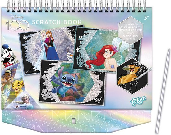Set creativ de razuit si colorat Editie Aniversara Disney 100 de ani [2]