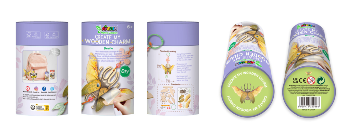 Set creativ din lemn - breloc Carabus, colectia Creatii Naturale [4]