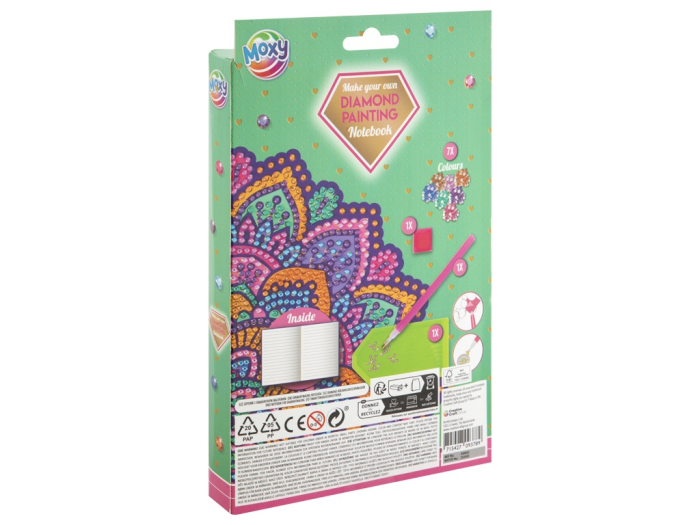 Set creativ DIY, Agenda cu strasuri, Diamond Painting, lotus mandala, A5 [2]