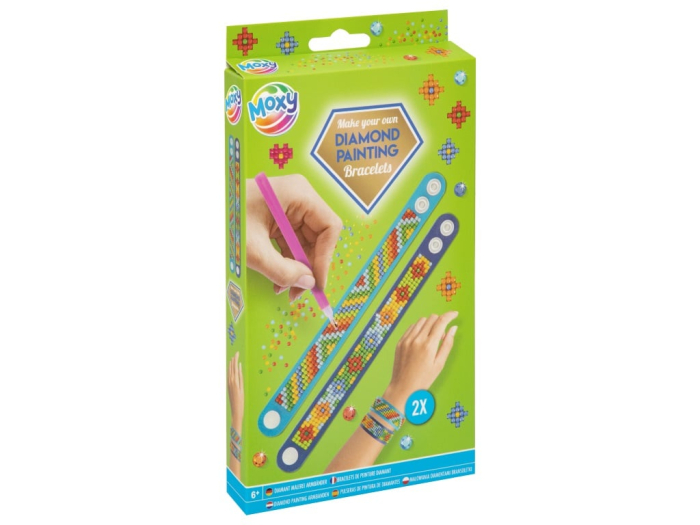 Set creativ DIY, Bratari cu strasuri, Diamond painting, verde  [1]