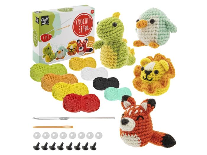 Set creativ DIY de crosetat, Animale simpatice [4]