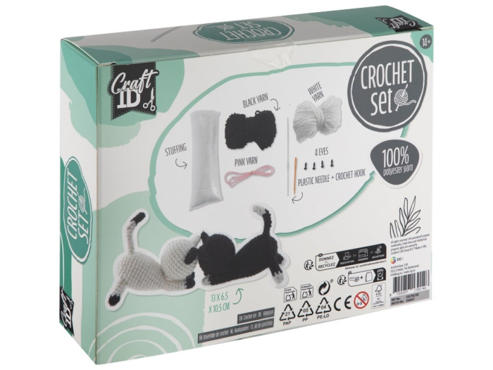 Set creativ DIY de crosetat, Pisicute, Craft ID [2]