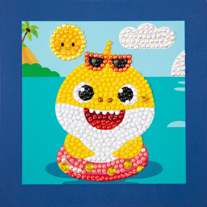 Set creativ pictura cu diamante - Baby Shark [2]