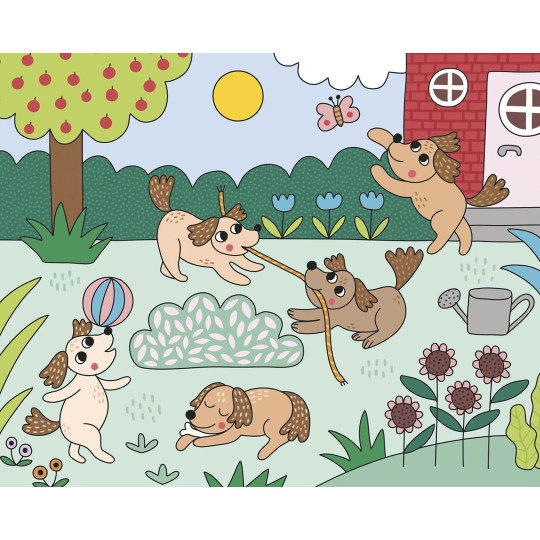 Set creativ, pictura magica cu apa - Animale de companie [2]
