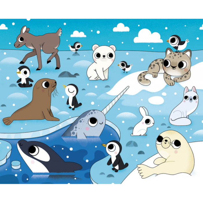 Set creativ, Pictura magica cu apa, puiuti de animale [4]