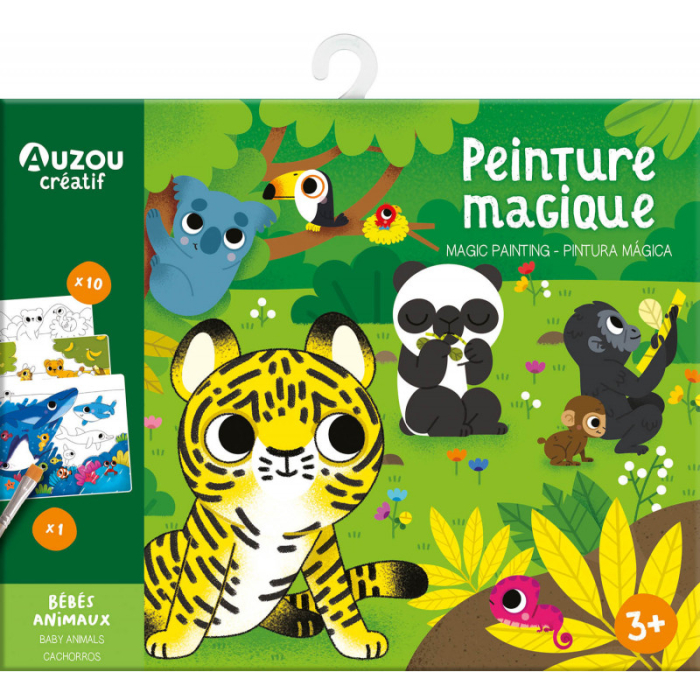 Set creativ, Pictura magica cu apa, puiuti de animale [1]