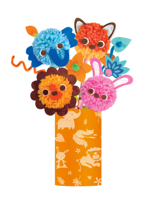 Set creativ Pom Pom - buchet animalute [4]