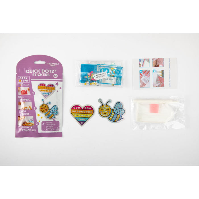 Set creativ super-rapid, autocolante BIG DOTZ - Inima si albina [3]