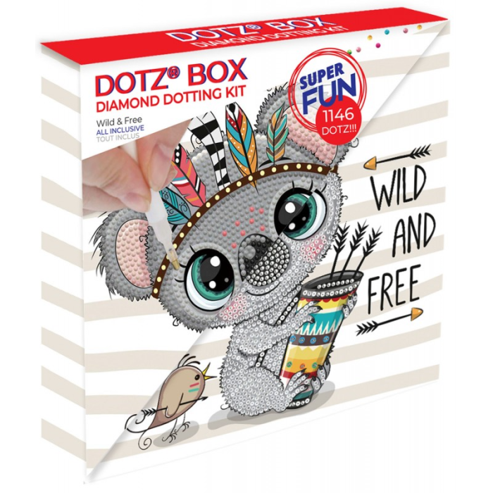 Set creativ tablou Wild and Free, pictura cu diamante [2]