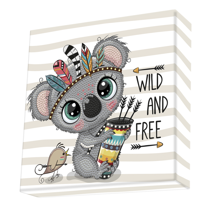 Set creativ tablou Wild and Free, pictura cu diamante [1]