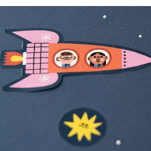 Set cu abțibilduri repoziționabile Londji, Cosmos [8]