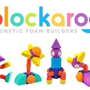 Set cuburi din spuma cu magnet Blockaroo - Castel 35 piese [5]