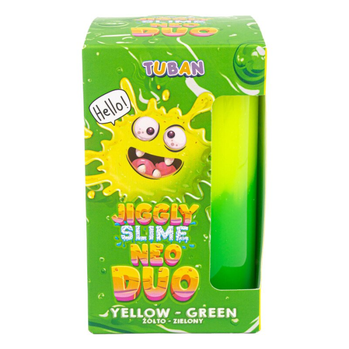 Set DIY experimente JIGGLY SLIME NEO DUO, GALBEN-VERDE [2]