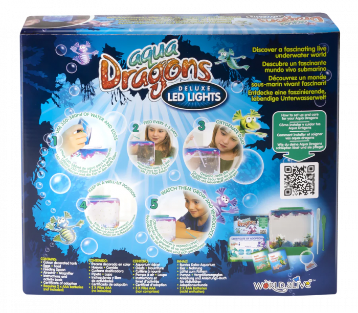 Set educativ STEM - AQUA DRAGONS® Habitat Lumea subacvatica - acvariu Deluxe cu LED-uri [4]