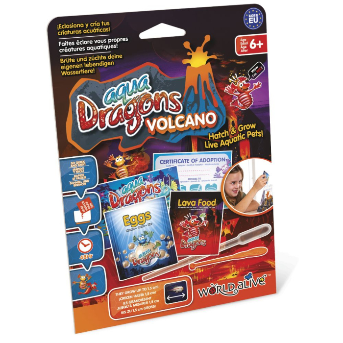 Set educativ STEM - AQUA DRAGONS Vulcan, dragoni rosii - kit reumplere/starter [1]