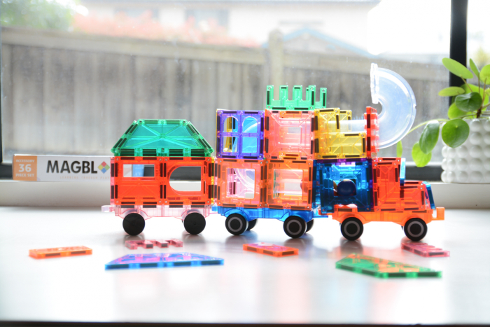 Set magnetic Magblox - 36 piese magnetice accesorii pentru constructie [4]