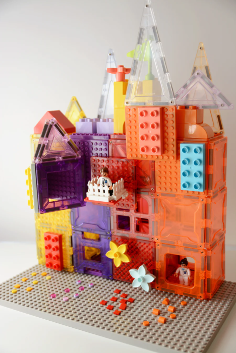 Set magnetic Magbrix 66 piese translucide [5]