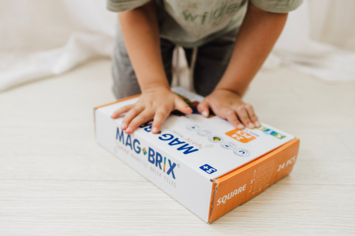 Set magnetic Magbrix Junior 24 piese patrate - compatibil cu caramizi de constructie tip Lego Duplo® [3]