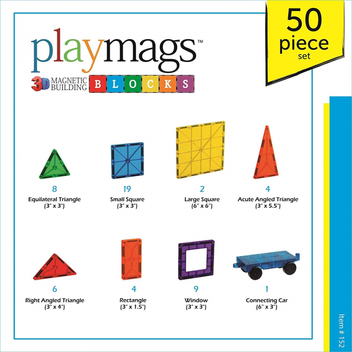 Set Playmags 50 piese magnetice de construcție [2]