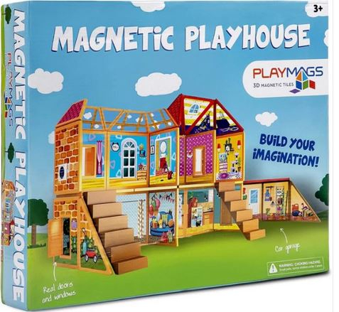 Set Playmags Casuta de Joaca - 48 piese magnetice de constructie [1]