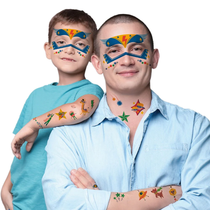 Set stickere si tatuaje pentru fata – Super eroi [3]