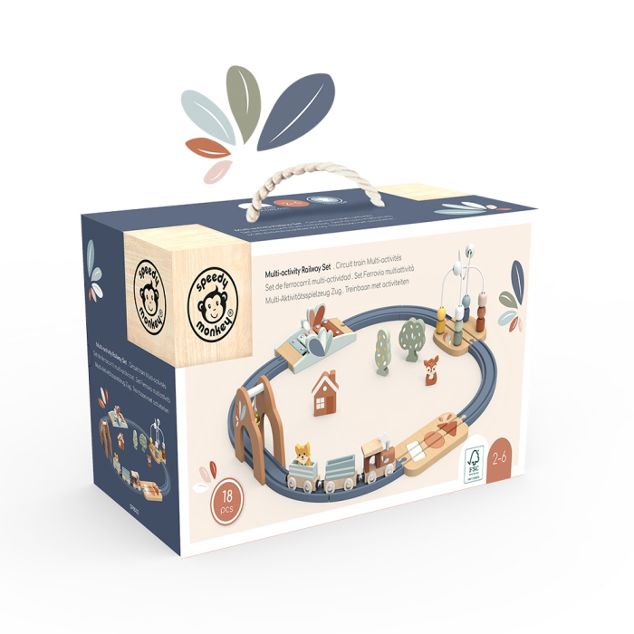 Set trenulet cu activitati multiple, Speedy Monkey [2]