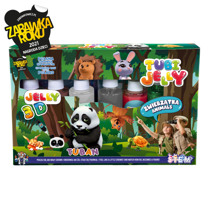 SET TUBI JELLY (gel modelator) cu 6 culori – ANIMALE [2]