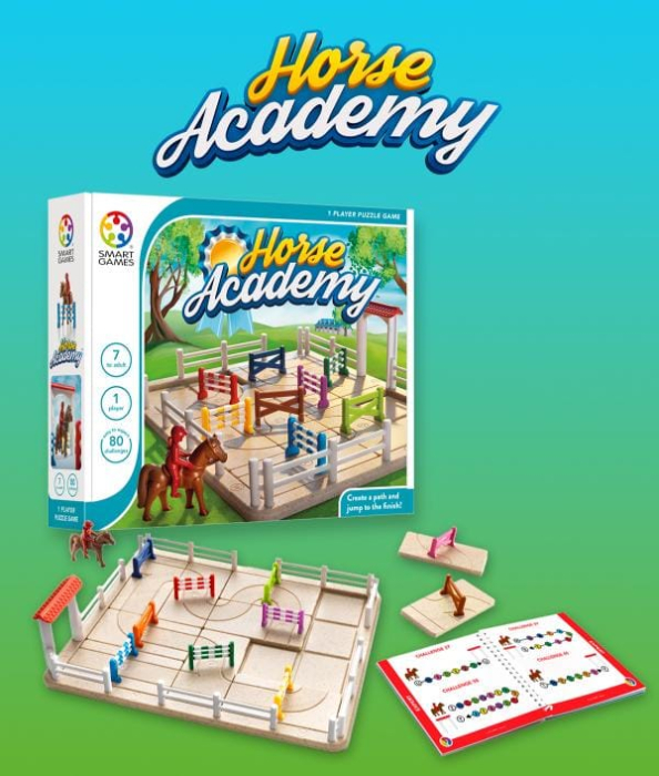 Smart Games - Horse Academy, joc de logica cu 80 de provocari, 7+ ani, lb romana [3]