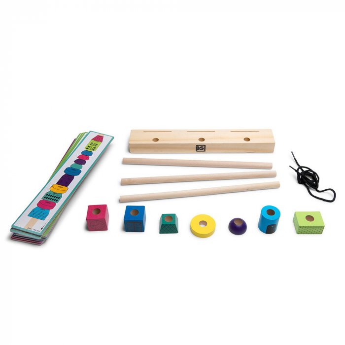 Stack Towers, joc de stivuire cu modele de sortare, BS Toys [4]
