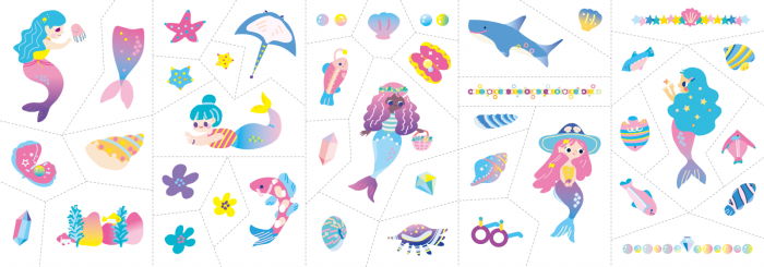 Stickere pentru unghii si tatuaje - Sirena [3]