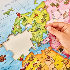 WORLD MAP PUZZLE & POSTER - Joc educativ [4]