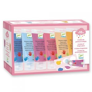 Noutati - 6 culori Sweet de pictat cu mâna Djeco
