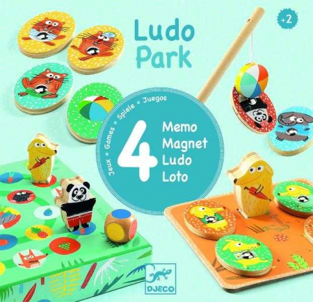 Ludo Park - 4 în 1 - joc de memorie, magnetic, loto, cu zar [0]